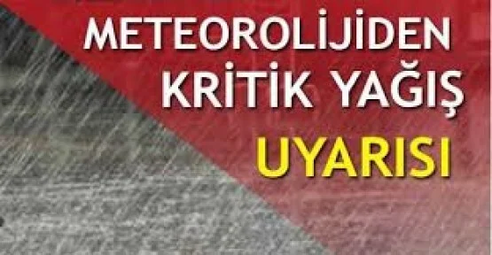 Meteorolojiden Bursaya flaş uyarı!