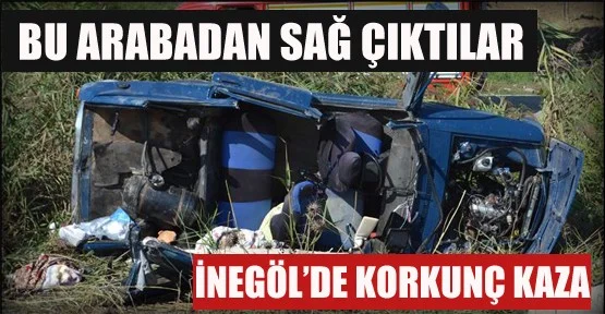 İnegöl'de trafik kazası: 3 yaralı