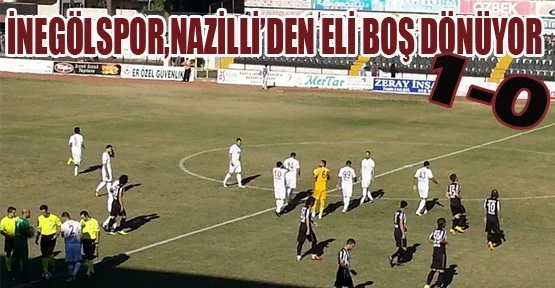 İnegölspor deplasmandan eli boş dönüyor