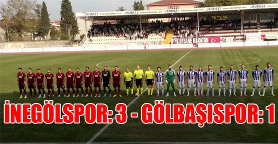 İnegölspor:3-Gölbaşıspor:1