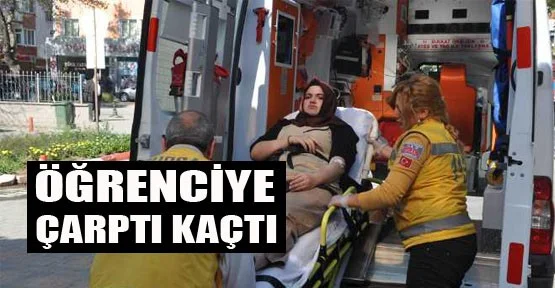 Öğrenciye Çarpıp Kaçtı