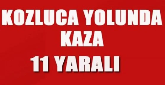 Servis Aracı Ile Otomobil çarpıştı: 11 Yaralı
