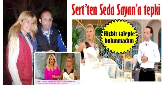 Recep Sert'ten Seda Sayan'a tepki!