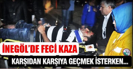 Karşıdan karşıya geçmek isterken...
