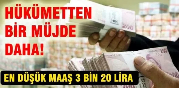 Hükümetten bir müjde daha!