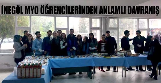 İnegöl MYO Öğrencilerinden Anlamlı Davranış