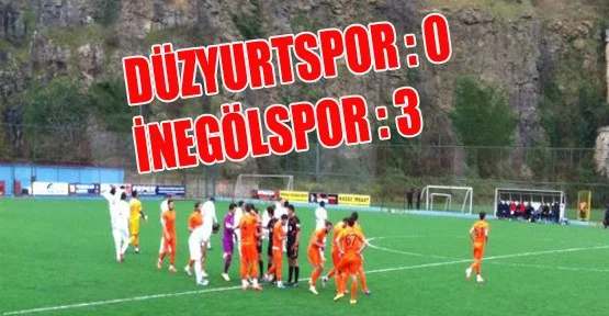 Düzyurtspor: 0 - İnegölspor: 3