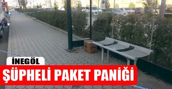 İnegöl'de şüpheli paket alarmı