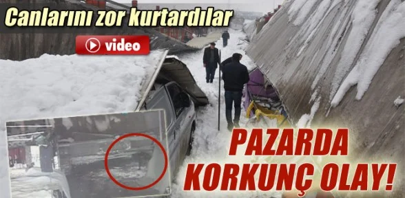 Mer-pa'nın çatı çökme anı kamerada!
