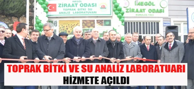 İnegöl'de Toprak, Bitki ve Su Analiz Laboratuvarı Açıldı