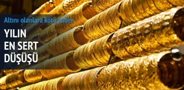 Altın fiyatları tepetaklak!