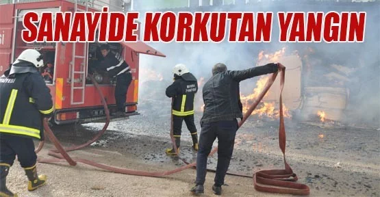 Sanayide Korkutan Yangın