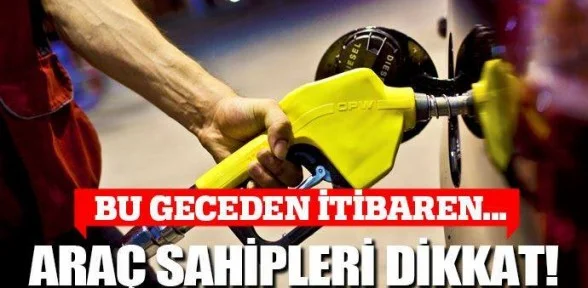 Motorine 6 kuruş zam geldi!