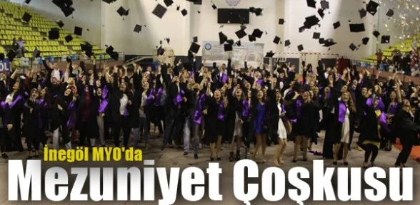 İnegöl MYO'da mezuniyet coşkusu