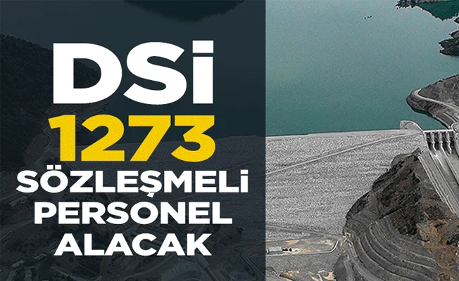 DSİ 1273 sözleşmeli personel alacak