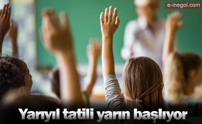 Yarıyıl tatili yarın başlıyor