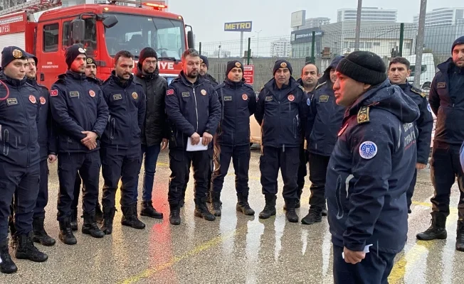 Bursa itfaiyesi deprem bölgesine gidiyor
