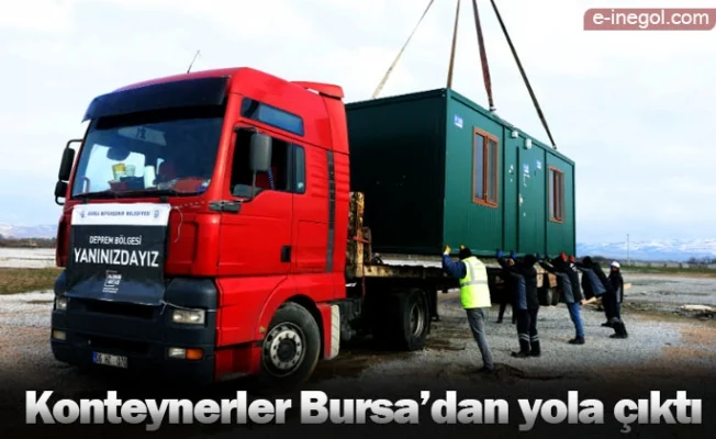Konteynerler Bursa’dan yola çıktı