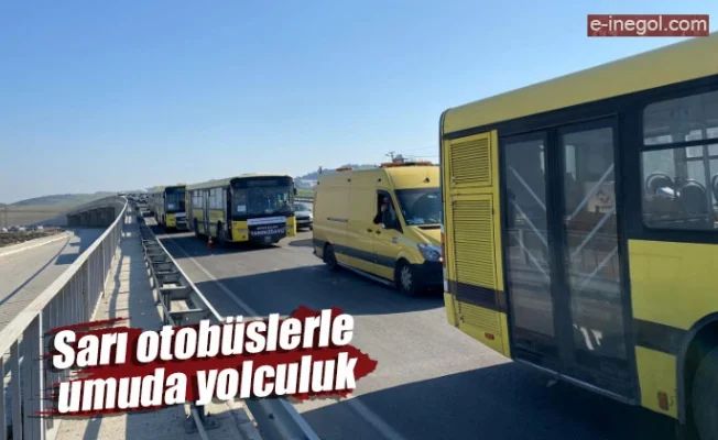 Sarı otobüslerle umuda yolculuk