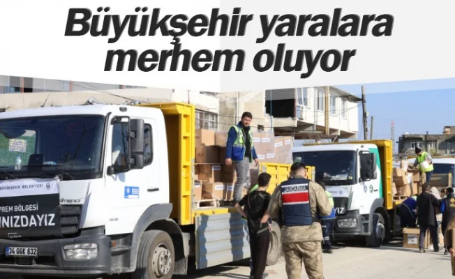 Büyükşehir yaralara merhem oluyor