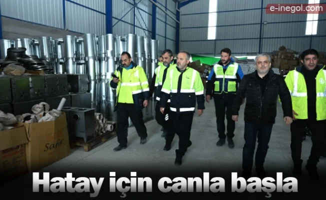 Hatay için canla başla