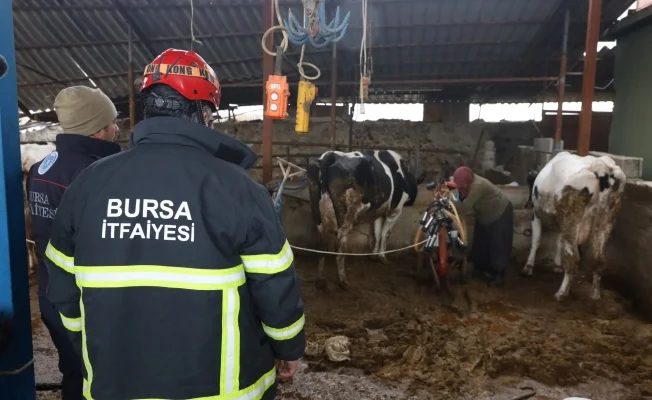 Bursa itfaiyesi gece gündüz vatandaşın hizmetinde