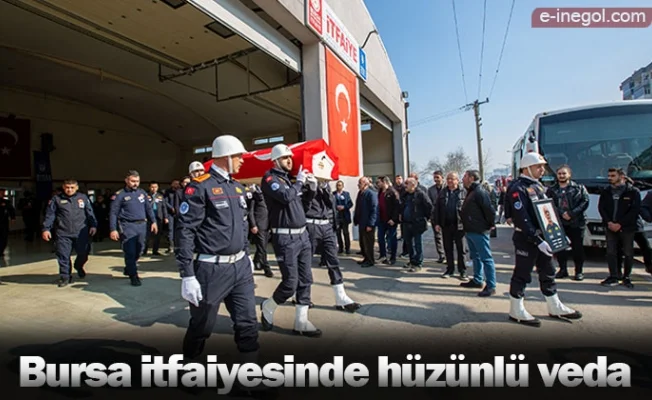 Bursa itfaiyesinde hüzünlü veda