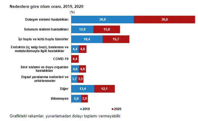 TÜİK ölüm istatistiklerini duyurdu: İki yıldır açıklanmıyordu