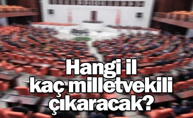Hangi il kaç milletvekili çıkaracak? Resmi Gazete'de yayımlandı!