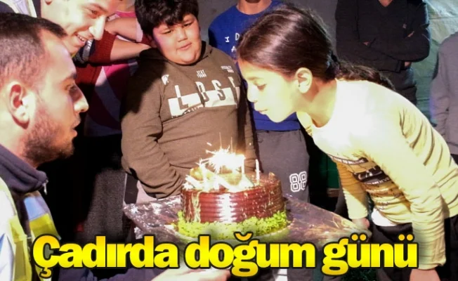 Çadırda doğum günü