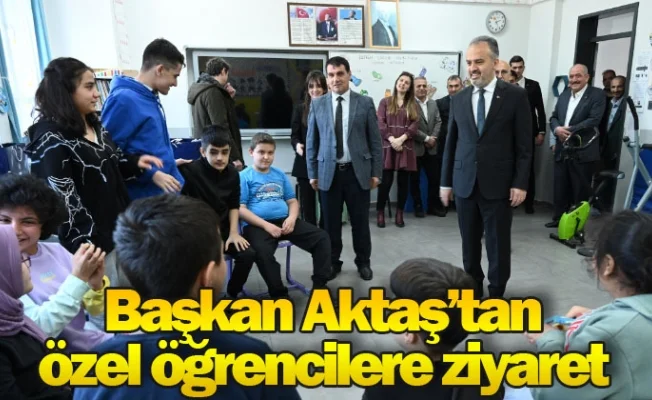 Başkan Aktaş’tan özel öğrencilere ziyaret