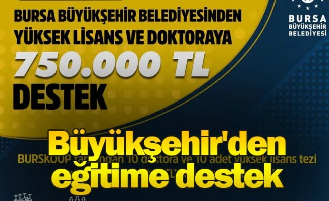 Büyükşehir'den eğitime destek