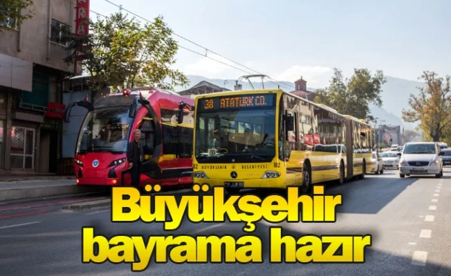 Büyükşehir bayrama hazır