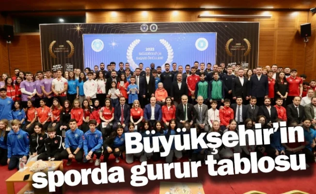 Büyükşehir’in sporda gurur tablosu