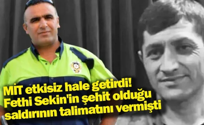 MİT etkisiz hale getirdi! Fethi Sekin'in şehit olduğu saldırının talimatını vermişti