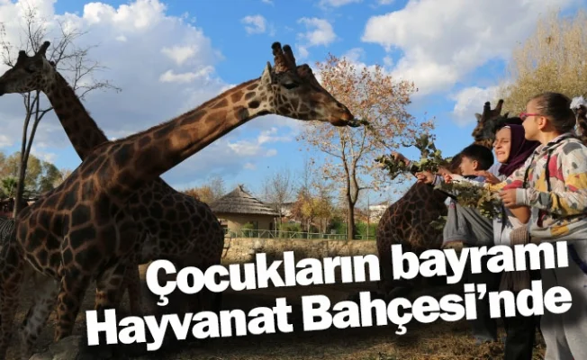 Çocukların bayramı Hayvanat Bahçesi’nde