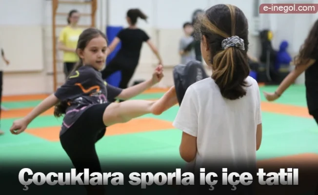 Çocuklara sporla iç içe tatil