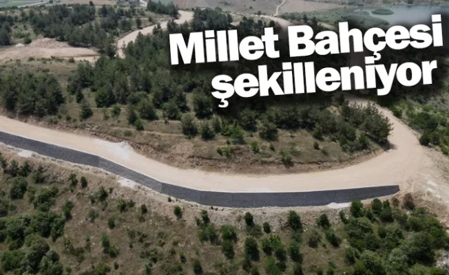 Millet Bahçesi şekilleniyor