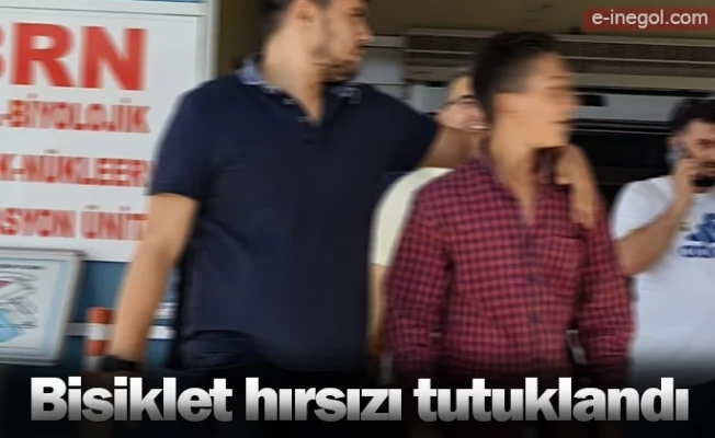 Bisiklet hırsızı tutuklandı