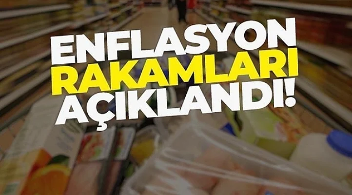 Enflasyon rakamları açıklandı