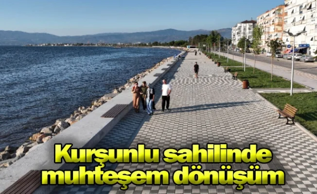 Kurşunlu sahilinde muhteşem dönüşüm