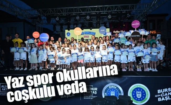 Yaz spor okullarına coşkulu veda