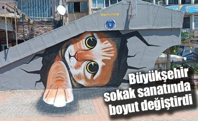 Büyükşehir, sokak sanatında boyut değiştirdi