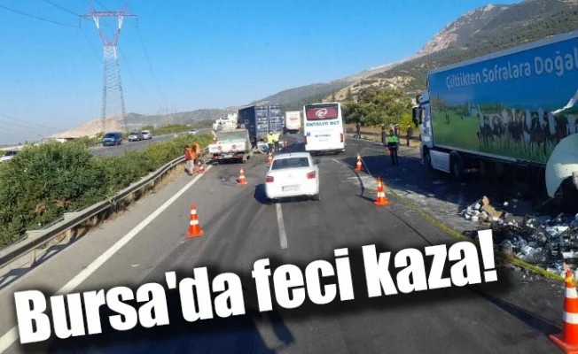 Arıza yapan tıra arkadan gelen tır çarptı : 2 şoför hayatını kaybetti