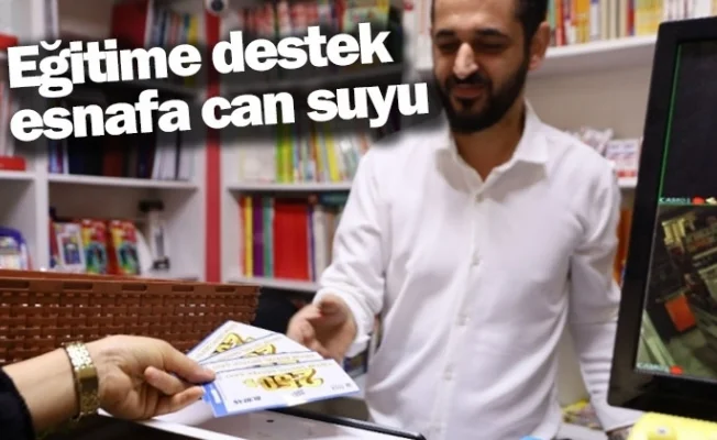 Eğitime destek, esnafa can suyu