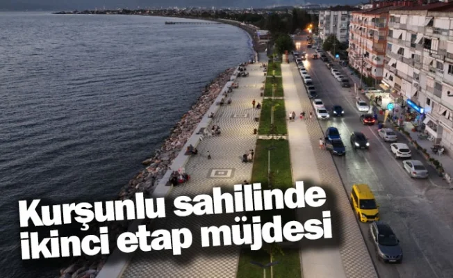 Kurşunlu sahilinde ikinci etap müjdesi