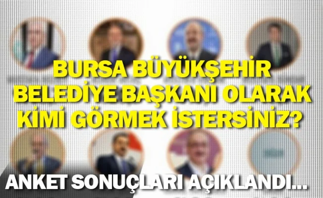 ORC sonuçları paylaştı: Bursa Büyükşehir Belediye Başkanı olarak kimi görmek istersiniz?