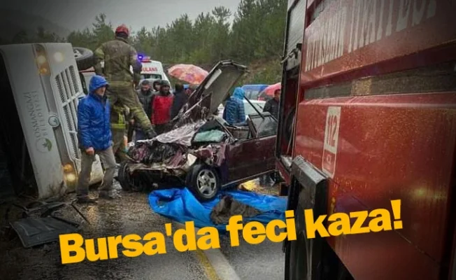 Bursa'da feci kaza!