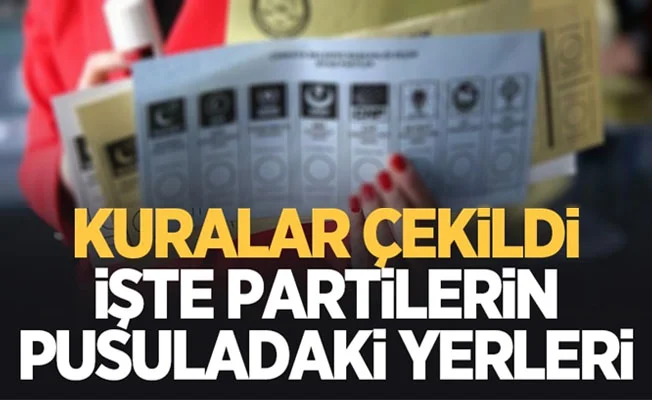 Partilerin oy pusulasındaki yerleri belli oldu