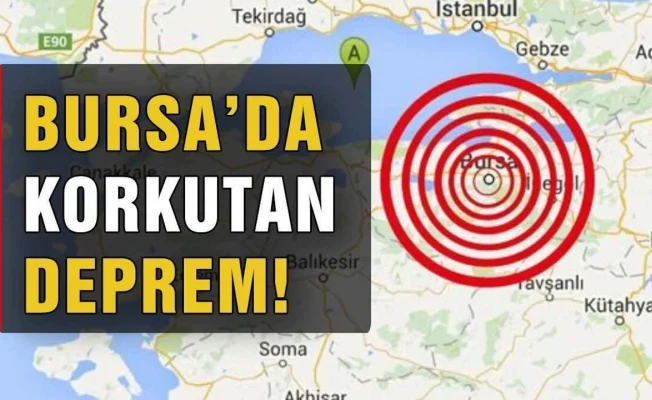 Bursa'da korkutan deprem